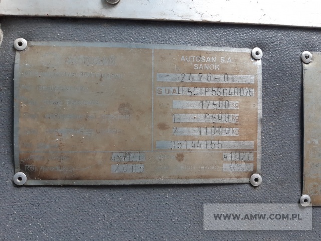 Autobus pasażerski AUTOSAN A-11-12T.03 (w komplecie zestaw kół letnich) 